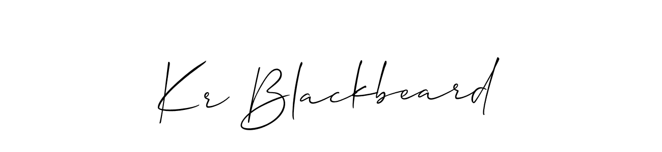 It looks lik you need a new signature style for name Kr Blackbeard. Design unique handwritten (Allison_Script) signature with our free signature maker in just a few clicks. Kr Blackbeard signature style 2 images and pictures png