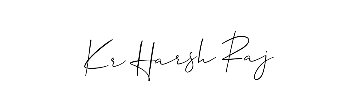 Make a beautiful signature design for name Kr Harsh Raj. Use this online signature maker to create a handwritten signature for free. Kr Harsh Raj signature style 2 images and pictures png