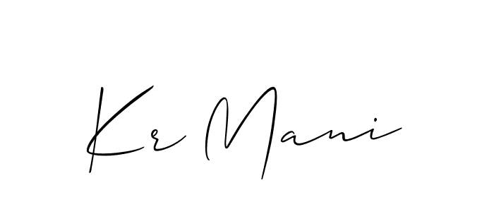 Make a beautiful signature design for name Kr Mani. Use this online signature maker to create a handwritten signature for free. Kr Mani signature style 2 images and pictures png