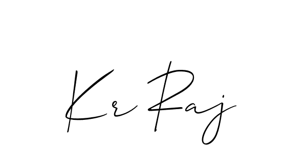 How to Draw Kr Raj signature style? Allison_Script is a latest design signature styles for name Kr Raj. Kr Raj signature style 2 images and pictures png