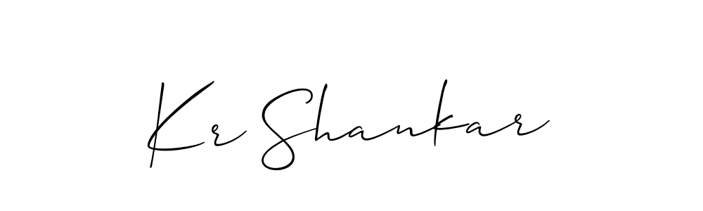 Also we have Kr Shankar name is the best signature style. Create professional handwritten signature collection using Allison_Script autograph style. Kr Shankar signature style 2 images and pictures png