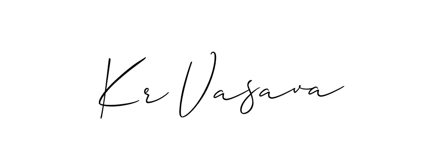 You should practise on your own different ways (Allison_Script) to write your name (Kr Vasava) in signature. don't let someone else do it for you. Kr Vasava signature style 2 images and pictures png