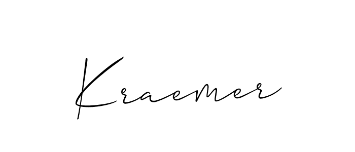 Similarly Allison_Script is the best handwritten signature design. Signature creator online .You can use it as an online autograph creator for name Kraemer. Kraemer signature style 2 images and pictures png