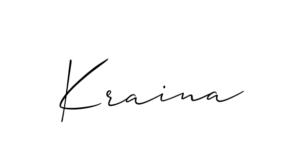 Also we have Kraina name is the best signature style. Create professional handwritten signature collection using Allison_Script autograph style. Kraina signature style 2 images and pictures png