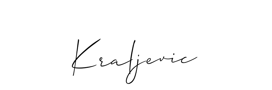 How to make Kraljevic name signature. Use Allison_Script style for creating short signs online. This is the latest handwritten sign. Kraljevic signature style 2 images and pictures png