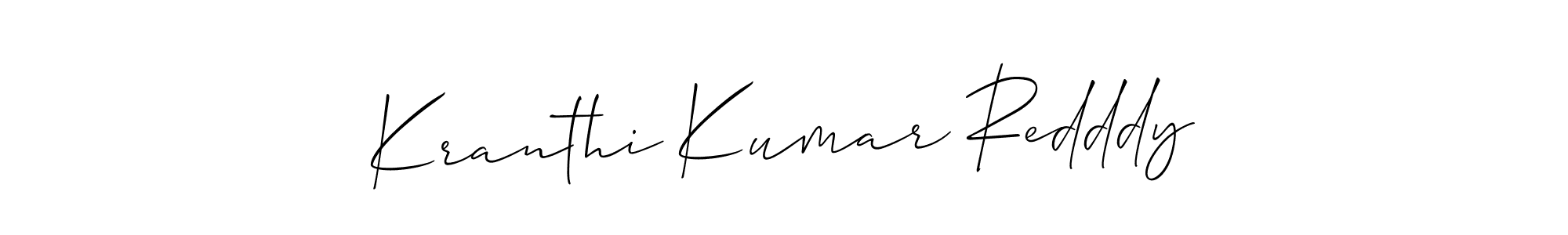 You can use this online signature creator to create a handwritten signature for the name Kranthi Kumar Redddy. This is the best online autograph maker. Kranthi Kumar Redddy signature style 2 images and pictures png