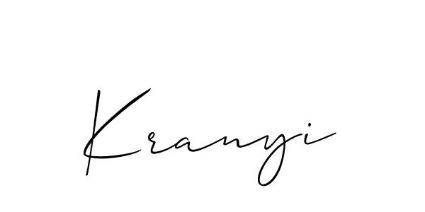 Here are the top 10 professional signature styles for the name Kranyi. These are the best autograph styles you can use for your name. Kranyi signature style 2 images and pictures png