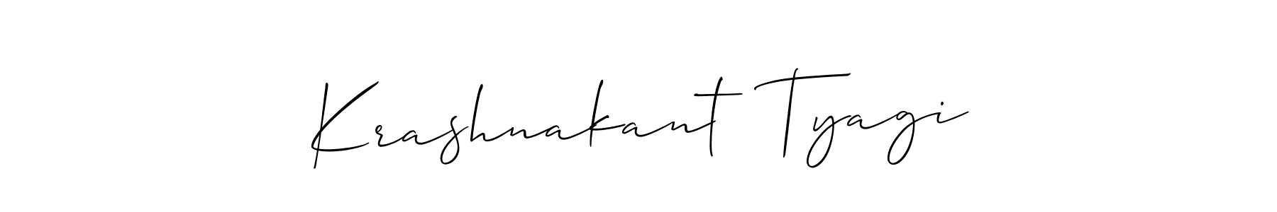 Make a beautiful signature design for name Krashnakant  Tyagi. Use this online signature maker to create a handwritten signature for free. Krashnakant  Tyagi signature style 2 images and pictures png