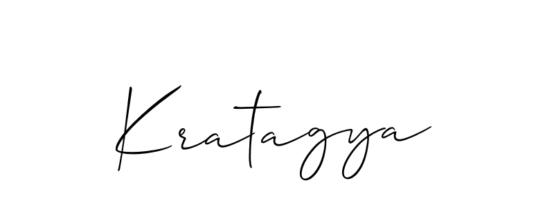 Best and Professional Signature Style for Kratagya. Allison_Script Best Signature Style Collection. Kratagya signature style 2 images and pictures png