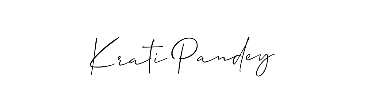 Make a beautiful signature design for name Krati Pandey. Use this online signature maker to create a handwritten signature for free. Krati Pandey signature style 2 images and pictures png