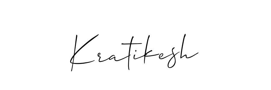 Kratikesh stylish signature style. Best Handwritten Sign (Allison_Script) for my name. Handwritten Signature Collection Ideas for my name Kratikesh. Kratikesh signature style 2 images and pictures png