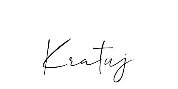 Also You can easily find your signature by using the search form. We will create Kratuj name handwritten signature images for you free of cost using Allison_Script sign style. Kratuj signature style 2 images and pictures png
