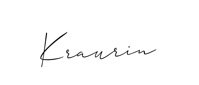 Kraurin stylish signature style. Best Handwritten Sign (Allison_Script) for my name. Handwritten Signature Collection Ideas for my name Kraurin. Kraurin signature style 2 images and pictures png