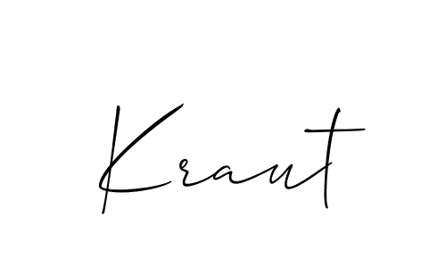 Kraut stylish signature style. Best Handwritten Sign (Allison_Script) for my name. Handwritten Signature Collection Ideas for my name Kraut. Kraut signature style 2 images and pictures png