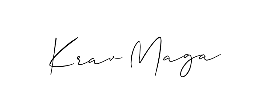 Make a beautiful signature design for name Krav Maga. With this signature (Allison_Script) style, you can create a handwritten signature for free. Krav Maga signature style 2 images and pictures png
