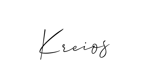 Best and Professional Signature Style for Kreios. Allison_Script Best Signature Style Collection. Kreios signature style 2 images and pictures png