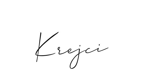 It looks lik you need a new signature style for name Krejci. Design unique handwritten (Allison_Script) signature with our free signature maker in just a few clicks. Krejci signature style 2 images and pictures png