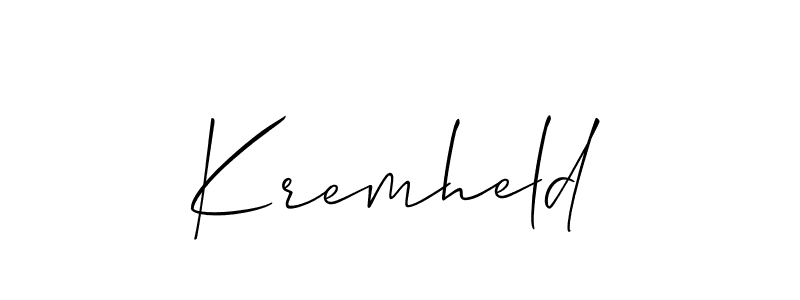 This is the best signature style for the Kremheld name. Also you like these signature font (Allison_Script). Mix name signature. Kremheld signature style 2 images and pictures png