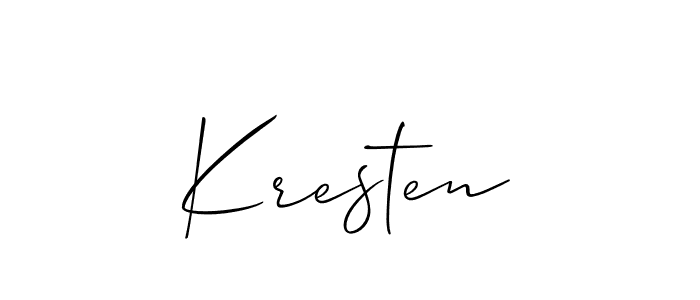 Once you've used our free online signature maker to create your best signature Allison_Script style, it's time to enjoy all of the benefits that Kresten name signing documents. Kresten signature style 2 images and pictures png
