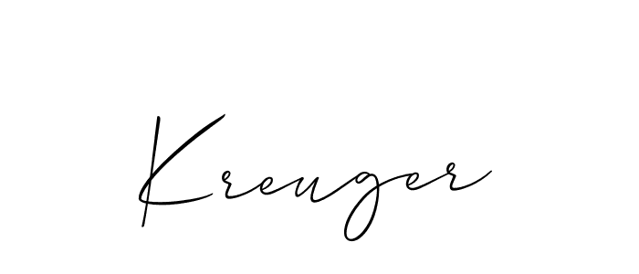 Check out images of Autograph of Kreuger name. Actor Kreuger Signature Style. Allison_Script is a professional sign style online. Kreuger signature style 2 images and pictures png