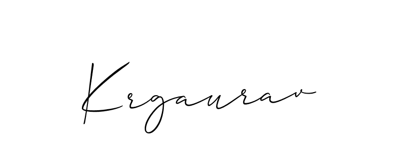 Also You can easily find your signature by using the search form. We will create Krgaurav name handwritten signature images for you free of cost using Allison_Script sign style. Krgaurav signature style 2 images and pictures png