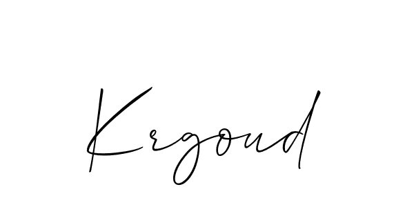 How to Draw Krgoud signature style? Allison_Script is a latest design signature styles for name Krgoud. Krgoud signature style 2 images and pictures png