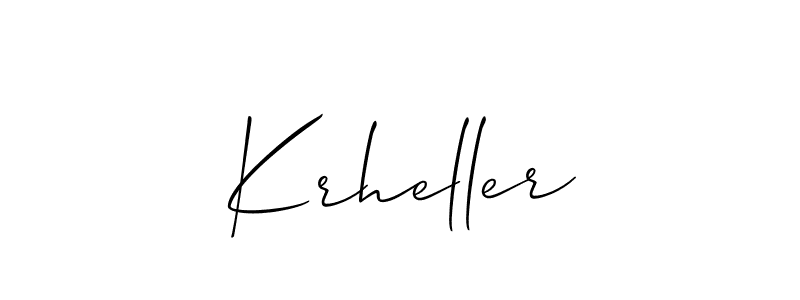 You can use this online signature creator to create a handwritten signature for the name Krheller. This is the best online autograph maker. Krheller signature style 2 images and pictures png
