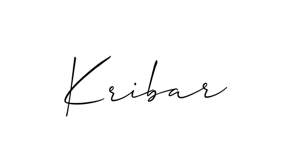 It looks lik you need a new signature style for name Kribar. Design unique handwritten (Allison_Script) signature with our free signature maker in just a few clicks. Kribar signature style 2 images and pictures png