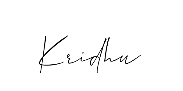 Best and Professional Signature Style for Kridhu. Allison_Script Best Signature Style Collection. Kridhu signature style 2 images and pictures png
