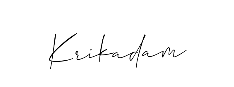 This is the best signature style for the Krikadam name. Also you like these signature font (Allison_Script). Mix name signature. Krikadam signature style 2 images and pictures png