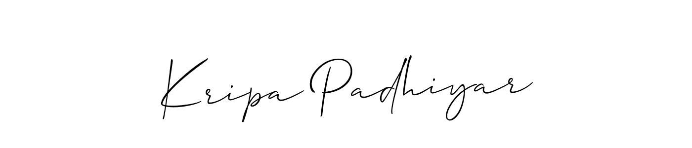 See photos of Kripa Padhiyar official signature by Spectra . Check more albums & portfolios. Read reviews & check more about Allison_Script font. Kripa Padhiyar signature style 2 images and pictures png