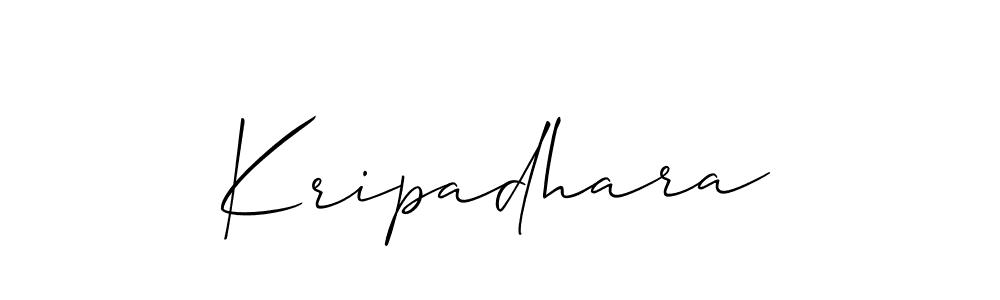 Make a beautiful signature design for name Kripadhara. With this signature (Allison_Script) style, you can create a handwritten signature for free. Kripadhara signature style 2 images and pictures png