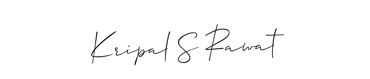 Use a signature maker to create a handwritten signature online. With this signature software, you can design (Allison_Script) your own signature for name Kripal S Rawat. Kripal S Rawat signature style 2 images and pictures png