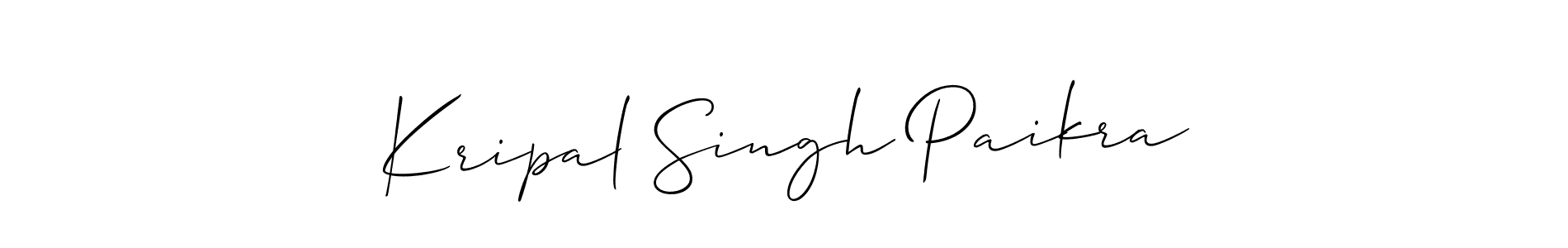 Once you've used our free online signature maker to create your best signature Allison_Script style, it's time to enjoy all of the benefits that Kripal Singh Paikra name signing documents. Kripal Singh Paikra signature style 2 images and pictures png