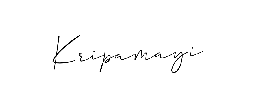 Create a beautiful signature design for name Kripamayi. With this signature (Allison_Script) fonts, you can make a handwritten signature for free. Kripamayi signature style 2 images and pictures png