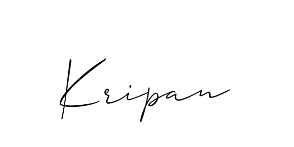 How to Draw Kripan signature style? Allison_Script is a latest design signature styles for name Kripan. Kripan signature style 2 images and pictures png