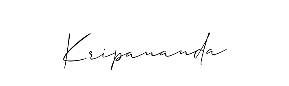 Kripananda stylish signature style. Best Handwritten Sign (Allison_Script) for my name. Handwritten Signature Collection Ideas for my name Kripananda. Kripananda signature style 2 images and pictures png