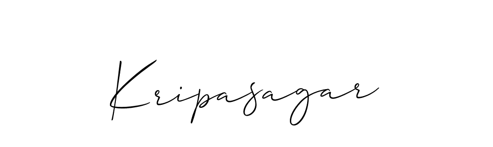 Make a beautiful signature design for name Kripasagar. With this signature (Allison_Script) style, you can create a handwritten signature for free. Kripasagar signature style 2 images and pictures png