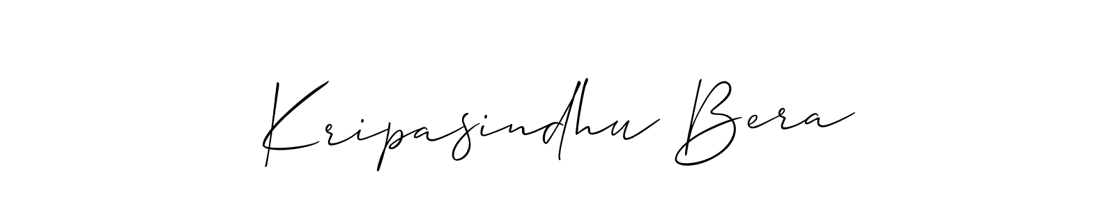 Also we have Kripasindhu Bera name is the best signature style. Create professional handwritten signature collection using Allison_Script autograph style. Kripasindhu Bera signature style 2 images and pictures png