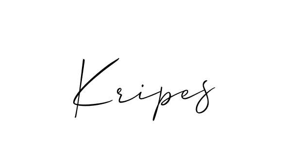 Similarly Allison_Script is the best handwritten signature design. Signature creator online .You can use it as an online autograph creator for name Kripes. Kripes signature style 2 images and pictures png