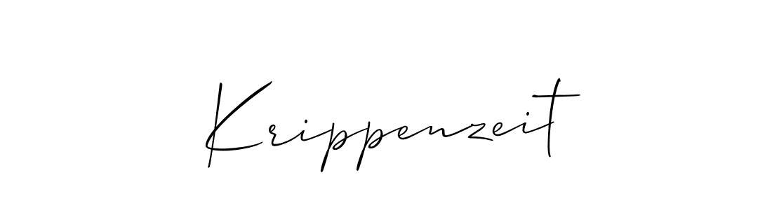 if you are searching for the best signature style for your name Krippenzeit. so please give up your signature search. here we have designed multiple signature styles  using Allison_Script. Krippenzeit signature style 2 images and pictures png