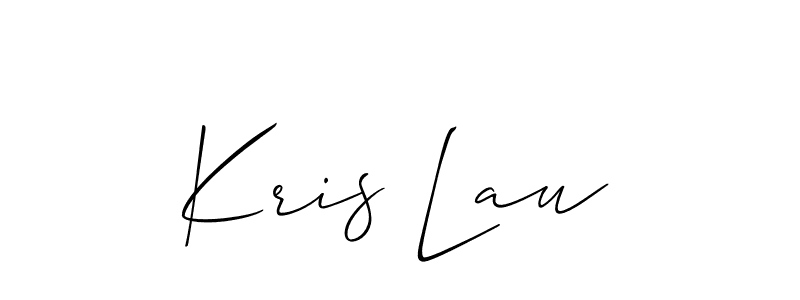 It looks lik you need a new signature style for name Kris Lau. Design unique handwritten (Allison_Script) signature with our free signature maker in just a few clicks. Kris Lau signature style 2 images and pictures png