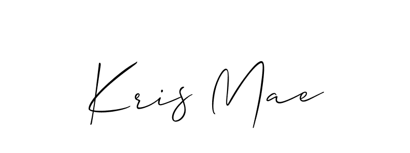 if you are searching for the best signature style for your name Kris Mae. so please give up your signature search. here we have designed multiple signature styles  using Allison_Script. Kris Mae signature style 2 images and pictures png