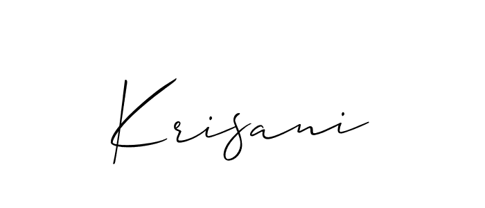 This is the best signature style for the Krisani name. Also you like these signature font (Allison_Script). Mix name signature. Krisani signature style 2 images and pictures png