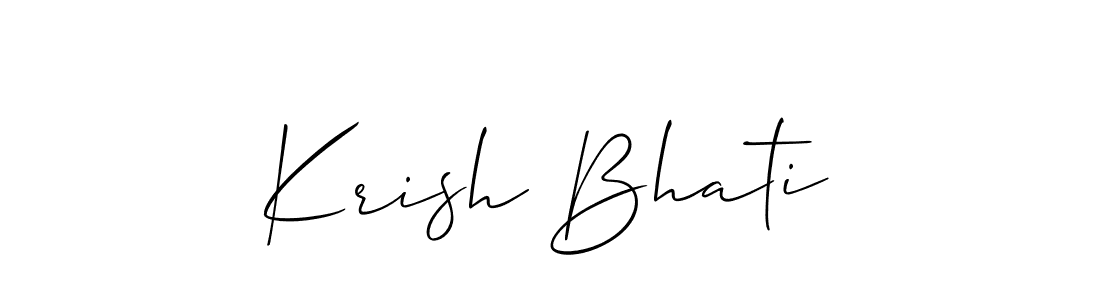 Check out images of Autograph of Krish Bhati name. Actor Krish Bhati Signature Style. Allison_Script is a professional sign style online. Krish Bhati signature style 2 images and pictures png