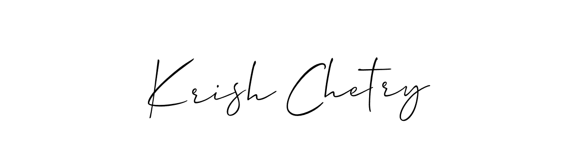 Allison_Script is a professional signature style that is perfect for those who want to add a touch of class to their signature. It is also a great choice for those who want to make their signature more unique. Get Krish Chetry name to fancy signature for free. Krish Chetry signature style 2 images and pictures png