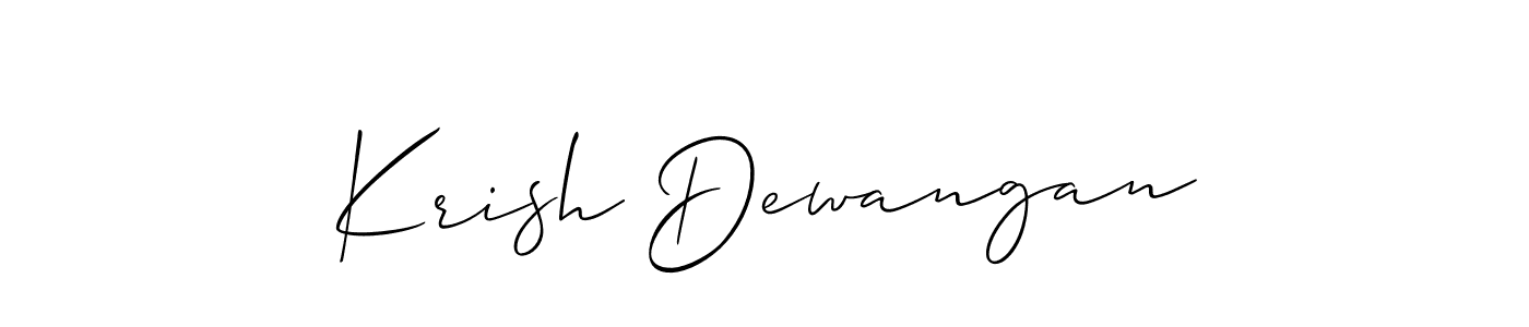 You can use this online signature creator to create a handwritten signature for the name Krish Dewangan. This is the best online autograph maker. Krish Dewangan signature style 2 images and pictures png