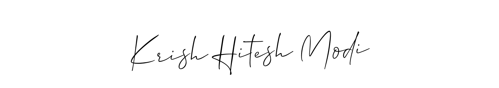 See photos of Krish Hitesh Modi official signature by Spectra . Check more albums & portfolios. Read reviews & check more about Allison_Script font. Krish Hitesh Modi signature style 2 images and pictures png