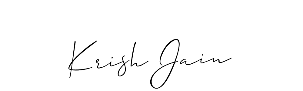 Make a short Krish Jain signature style. Manage your documents anywhere anytime using Allison_Script. Create and add eSignatures, submit forms, share and send files easily. Krish Jain signature style 2 images and pictures png