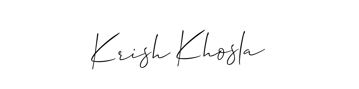 Once you've used our free online signature maker to create your best signature Allison_Script style, it's time to enjoy all of the benefits that Krish Khosla name signing documents. Krish Khosla signature style 2 images and pictures png